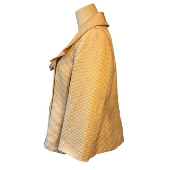 Evan-Picone Blazer Fully Lined Golden Butter 12P - Picture 2 of 9